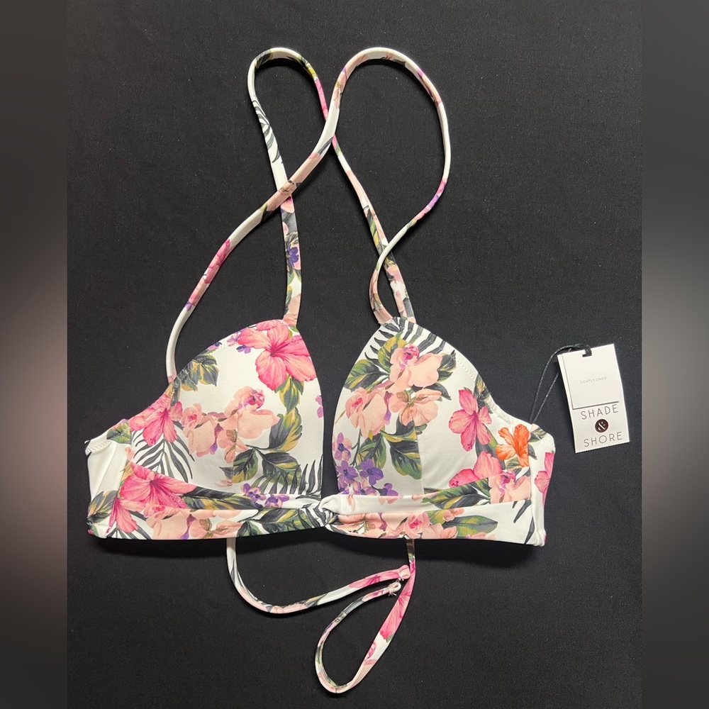 Brand New w/tags floral bikini top only